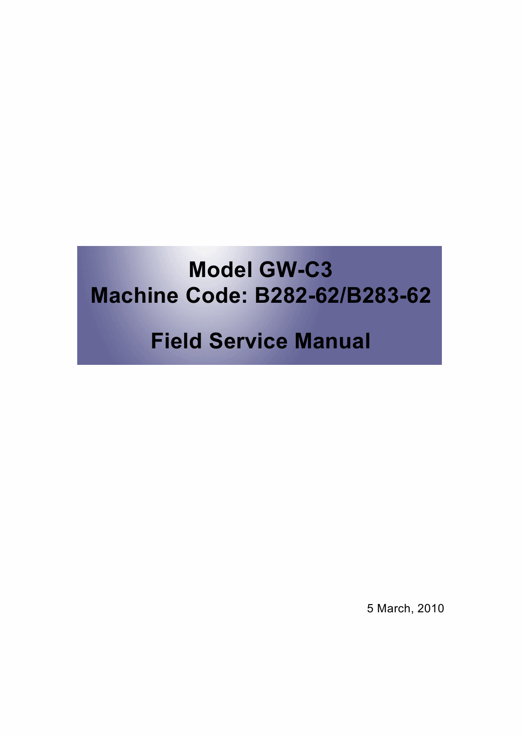 RICOH Aficio MP-1811L MP2011L B282-62 B283-62 Service Manual-1